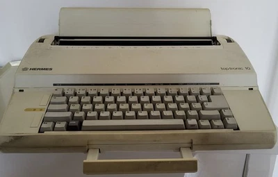 Machine à écrire HERMES electrique . Modèle Top tronic 10 complète. - Photo 1/4