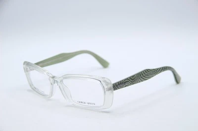 NEW GIORGIO ARMANI GA 943 LU9 CLEAR GREEN AUTHENTIC FRAME EYEGLASSES 52-16 - Image 1 of 4