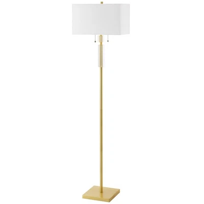 Dainolite DM231F Fernanda 2 Light 60" Tall Buffet Floor Lamp - Brass - Image 1 of 4