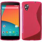 Silicone Case for Google Nexus 5 pink S-STYLE +2 Protector