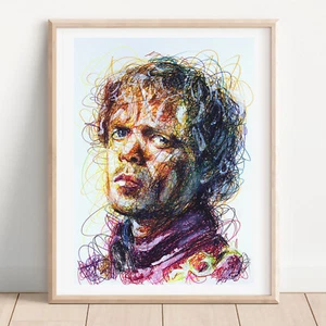 Tyrion Lannister Ballpoint Pen Print, Game of Thrones Art Poster - Picture 1 of 3