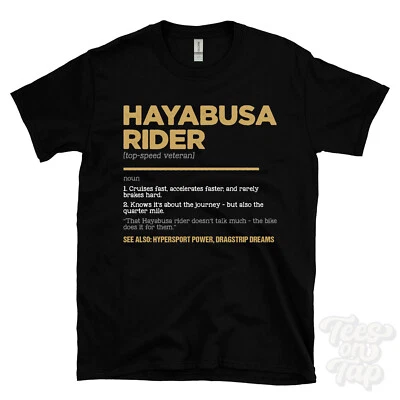 Hayabusa Rider T-Shirt - Funny Dictionary Style - top-speed veteran hypersport - Image 1 of 2
