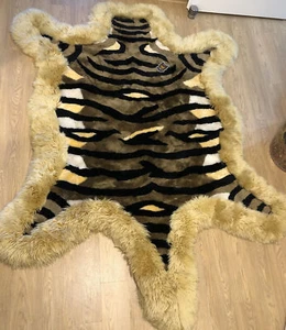 Wunderschönen Austone Lammfell Echt Pelz Teppich *Neu*ca. 242 cm *180 cm - Bild 1 von 12