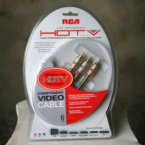 RCA Component Video Cables High Perf HDTV 24k Gold Plated Superior Connection  - Picture 1 of 3