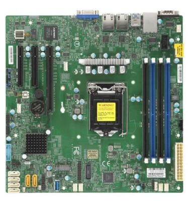 SuperMicro X11SCL-F 128GB LGA1151 DDR4 VGA Server Motherbroad C242 M.2 matx - Image 1 of 3