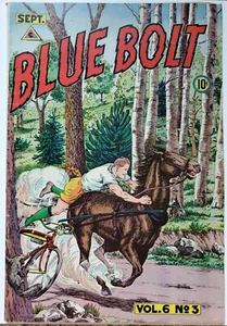 BLUE BOLT V.6 #3 FN 6.0 NOVELTY PRESS 9/1945 - Picture 1 of 2