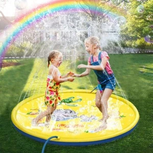 Kids Splash Pad 170cm Sprinkler Mat Outdoor Water Play Toy Garden Summer Fun - Picture 1 of 8