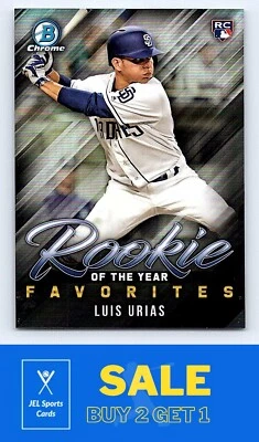 2019 Bowman Chrome #ROYF-4 Luis Urias - Image 1 of 2