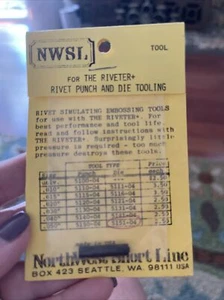 NWSF rivet Punch 5151-04 - Picture 1 of 1