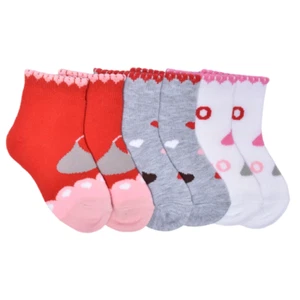 Hershey's Kisses Unisex Bebé/Niño Pequeño 3pk Tobillo San Valentín Calcetines, Tallas 12-24M - Imagen 1 de 5