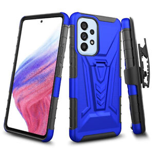 3-IN-1 Advanced Armor Hybrid Case with Belt Clip Holster for Samsung Galaxy A53