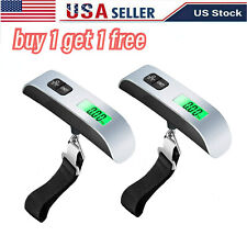Luggage Scale 110lb 50kg Portable Travel LCD Digital Hanging Weight√ Buy 1 get 2