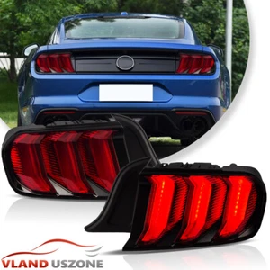 Luces traseras LED para Ford Mustang 2015-2023 6ª generación con señal de giro secuencial roja - Imagen 1 de 17