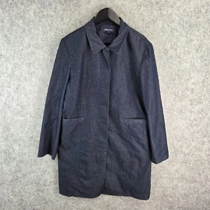 Regatta Jacket Womens 18 Blue Coat Button Collared Business Work Office 11870 - Picture 1 of 9