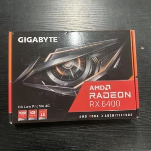 GIGABYTE Radeon RX 6400 4GB GDDR6 Graphics Card PCIe 4.0 Low Profile Design - Picture 1 of 9