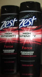 2x Zest for Men, High Intensity Force, Pheromone Enhanced Body Wash 13.5 Oz - Picture 1 of 1