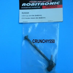 Robitronic Racing Parts Protos Buggy CVD Cup Joint Set 8x92mm #R26024 Vintage RC - Picture 1 of 1