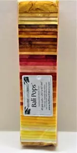 Hoffman Fabric Bali Pops Batik Strips Jelly Roll 40 - 2 1/2" Red Hots BP-388 - Picture 1 of 2