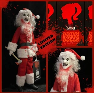 Scary Killer Santa Claus Clown CUSTOM HORROR DOLL OOAK 12” Action Figure Art - Imagen 1 de 2