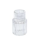 Clear Double Head Candle Holder Glass Glass Candle Holder  Candlelight Display