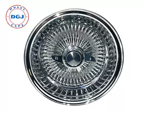 (Single) 13x7 Rev 100 Spokes Chrome Lowrider Wire Wheel Rim - Picture 1 of 2