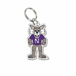 NORTHWESTERN WILDCATS PREMIUM ACRYLIC KEY RING NEW WINCRAFT 👀 - Picture 1 of 1