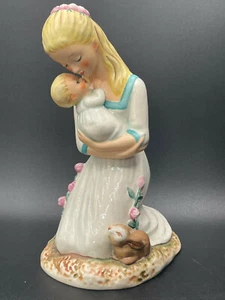 Figurina Goebel Germania Ovest Amore della Madre 1959 Mamma Bambino Coniglietto Festa della Mamma Regalo - Foto 1 di 12