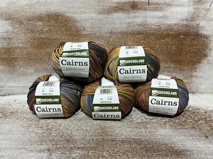 Lot of 5 Queensland Collection CAIRNS Cotton Blend YARN - 50 waiheke Grovei - Picture 1 of 4