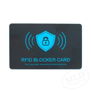 Tarjeta de bloqueo RFID - protección de tarjeta de crédito sin contacto - se adapta a cualquier billetera - Imagen 1 de 6
