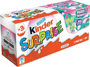 Kinder Surprise Chocolate Egg 20 G, Pink (Pack of 3) - Picture 1 of 12