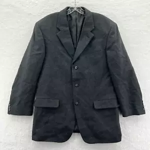 Jones New York Blazer Jacket Mens 41 Gray Lambs Wool 42x31 Suit Sport Coat R41 - Picture 1 of 13