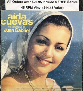 Aida Cuevas Canta-“Lo Nuevo De Juan Gabriel”-33 RPM RAFF-Free Shipping In USA - Picture 1 of 6