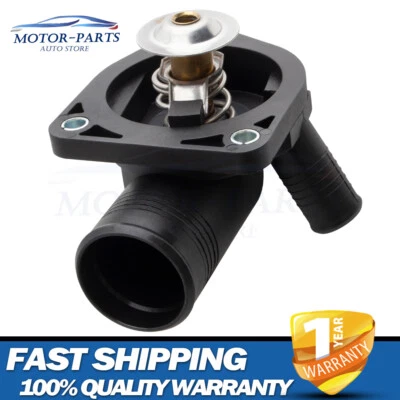 Conjunto de carcasa de termostato de refrigerante de motor compatible con Jaguar S-Type 2003 2004 2005 Foto 1 de 4