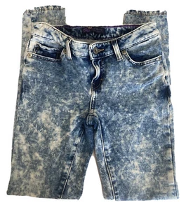 Levi’s Girl’s Size 8 Reg Super Skinny Knit Acid Wash Jeans - Picture 1 of 9