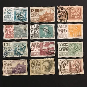 Mexico nice LOT of old air mail stamps used - Picture 1 of 1