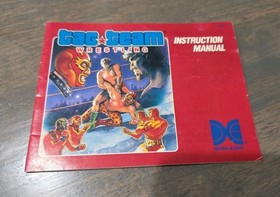 TAG TEAM Wrestling NES Nintendo Game Original Instruction Manual Booklet *ONLY*