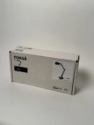 Lámpara de trabajo de escritorio de arquitecto IKEA Forsa azul estilo vintage Foto 1 de 3