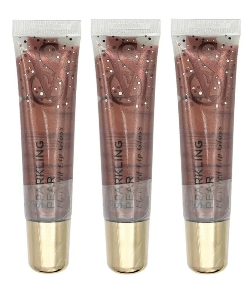 3 NEW Sealed Victoria's Secret Sealed Flavored Lip Gloss Sparkling Pear New - Image 1 of 1