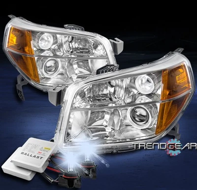 FOR 06-08 HONDA PILOT REPLACEMENT PROJECTOR HEADLIGHT LAMP CHROME W/8K XENON HID - Bild 1 von 4