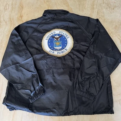 Jaqueta masculina de náilon corta-vento USA Air Force tamanho XL - Imagem 1 de 4