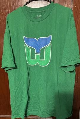 Camiseta Hartford Whalers Vintage Old Time Hockey NHL Verde Hombres Talla XXL Foto 1 de 4