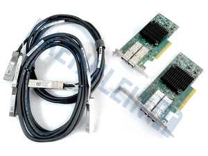 25Gbe Netzwerk Set HP Mellanox ConnectX-4 LX 640SFP28 LP + FP SFP28 2x 3m DAC - Afbeelding 1 van 5