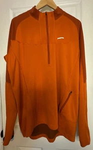 Patagonia 1/4 Zip Pullover orange leicht Performance Herren XL REISSVERSCHLUSS TASCHE - Bild 1 von 9