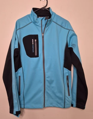 Abacus Sportswear Bounce Rain Jacket Size XS Count On It Golf Waterproof Blue - Image 1 of 4