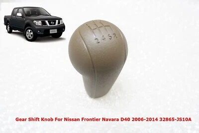 Pomo de cambio de marchas de 6 velocidades para Nissan Frontier Navara D40 2006-2014 32865-JS10A Foto 1 de 4
