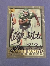 REGGIE WHITE 1992 Ultra Career Highlights Insert AUTOGRAPH CARD #6 FLEER SEAL