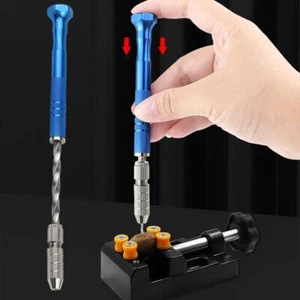 Efficient hand drilling tool for wood and pearls with several drilling heads - Picture 1 of 8