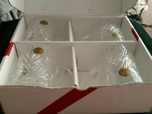 Paul sebastian Lead Crystal  24 Percent  France four cups - Picture 1 of 8