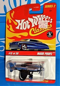 Avión Hot Wheels 2006 Classics Series 2 #13 Madd Propz oliva y cromado - Imagen 1 de 2