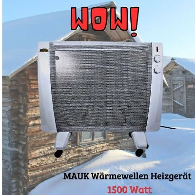 Heizer Mauk 1500W Wärmewellenheizung Elektroheizung Heizstrahler Heizlüfter 360°